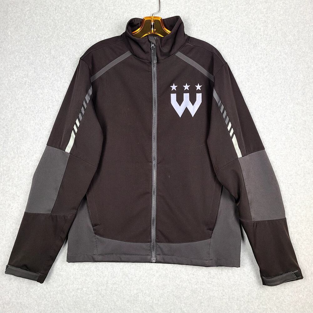 Wizards District Gaming NBA2K Soft Shell Rain Jacket Full Zip Mens Size Small